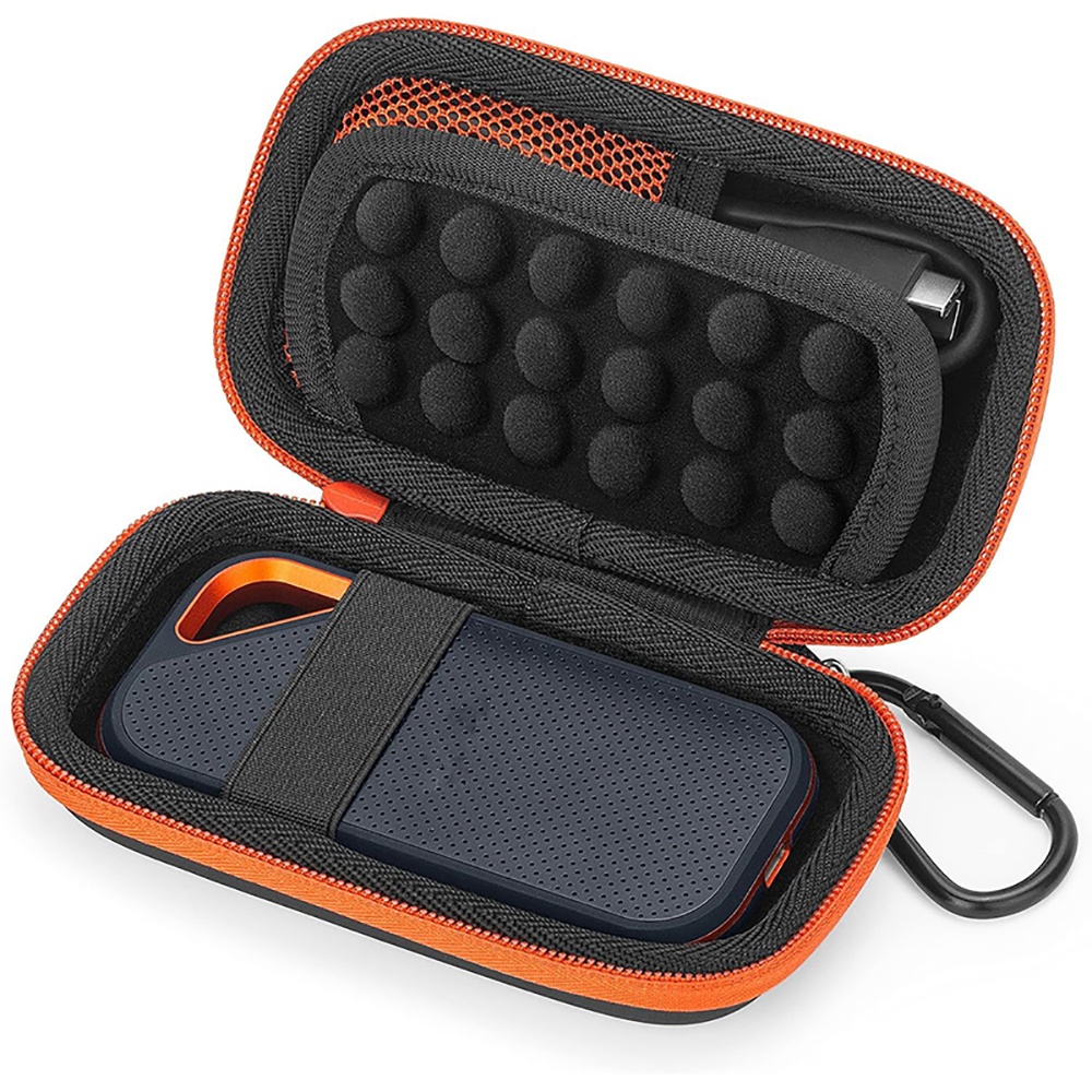 Custodia Protettiva Rigida per SanDisk Extreme Pro / Extreme Portable SSD 1TB 2TB, Borsa da Viaggio Universale Impermeabile per MP3 MP4: Default Title