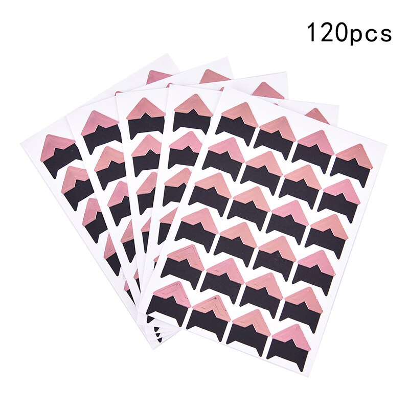 120pcs Self-Adhesive Photo Frame Corner Sticker Craft Scrapbook Album Sweet: 6