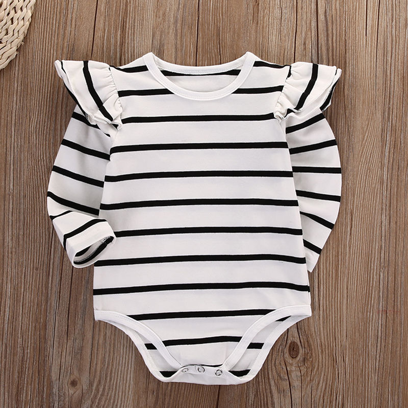 Pudcoco Striped Newborn Baby Boy Girl Cotton Romper Jumpsuit Outfits Clothes Babys' Clothing