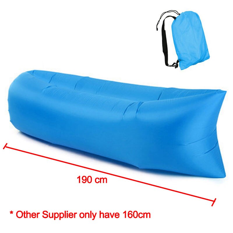 Udendørs camping oppustelig sofamåtte lazy bag 3 sæson ultralet strand soveluftseng liggestol sport camping rejsemåtte  x1a