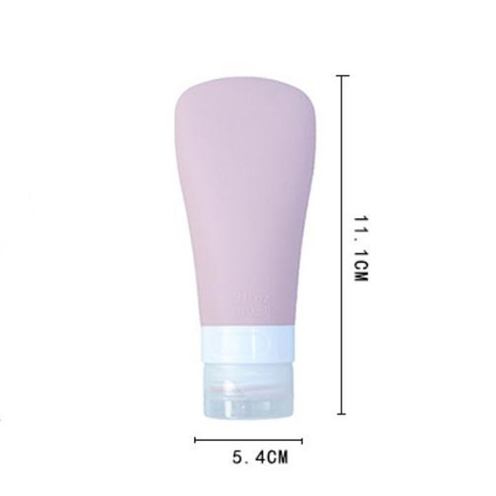 Wiederverwendbare Fan-Förmigen Kieselsäure Gel Verpackung Flasche einstellen Reise Unter Abfüllung einstellen Kosmetik sub-Flasche Reise Flasche silikon Flasche