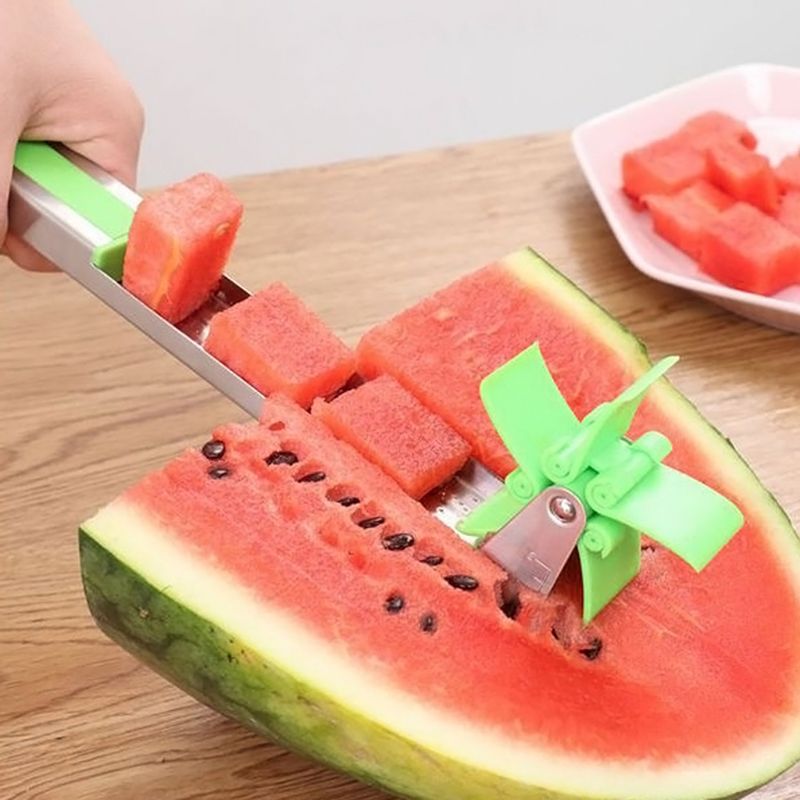 Vindmølle plastskærer med vandmelonknivform brugt i rustfrit stålværktøj til vandmelon strømbesparende skæremaskine