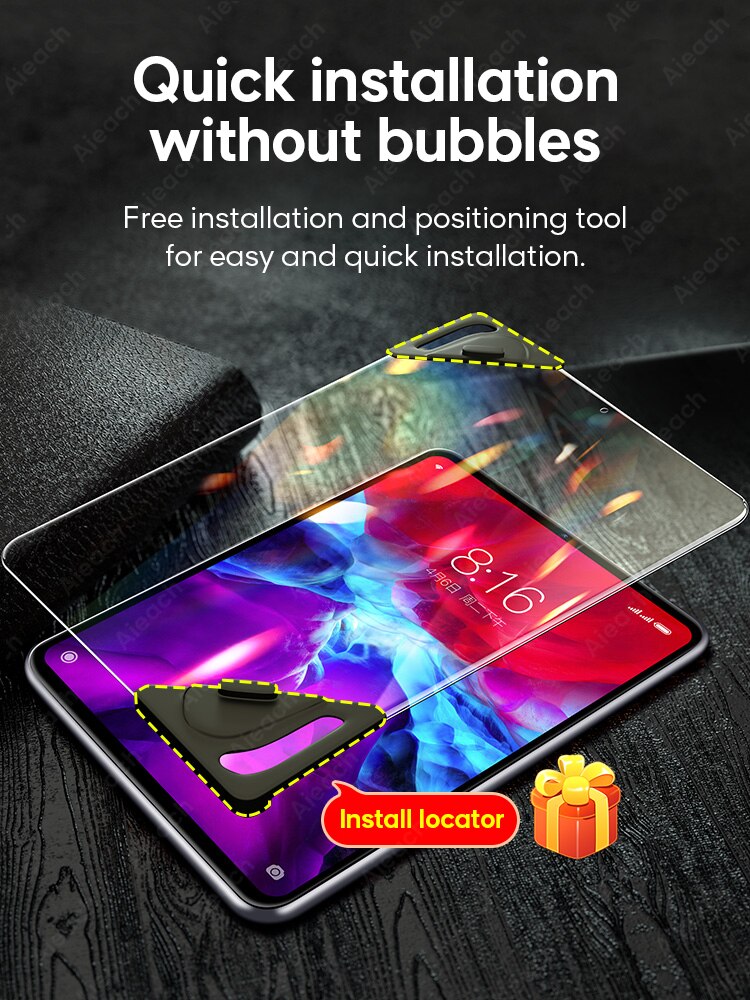 Protector de pantalla para IPad 3 2 1 Mini 5 4 templado de vidrio para Ipad Pro 11 10,5 9,7 6th 5th 10,2 7th generación película protectora