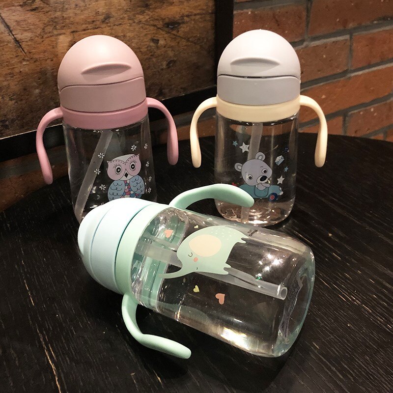 Taza de entrenamiento milagrosa para niños y niñas, vaso de entrenamiento seguro para derrames, 360 ml, 300 grados