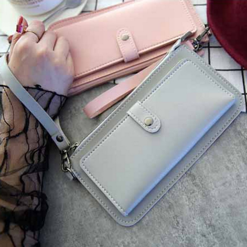 Women Long Wallet Leather Women's Purse and Wallet Lady Party Clutch Female Card Holder Carteras Standard Wallets