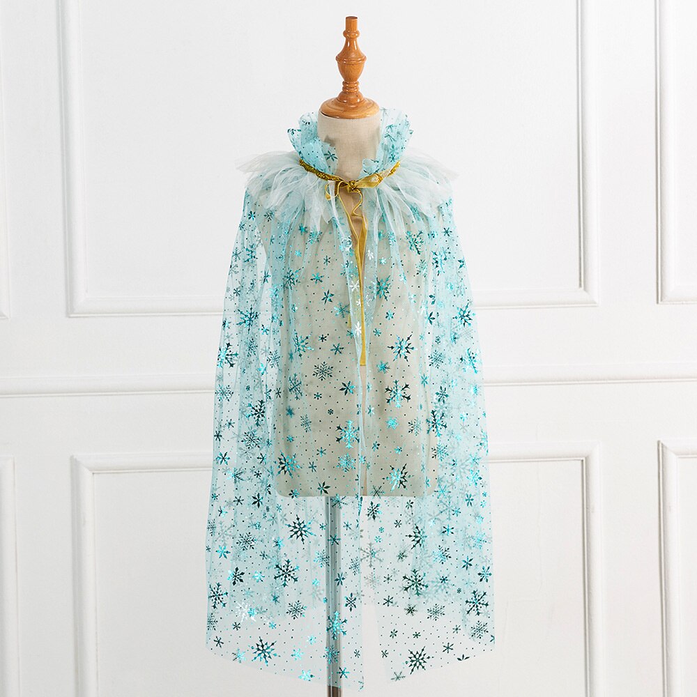 Girls Tutu Cape Girls Halloween Christmas Cloak Beautiful Kids Girls Party Wear Cape Rainbow Star Sequins Capes: C