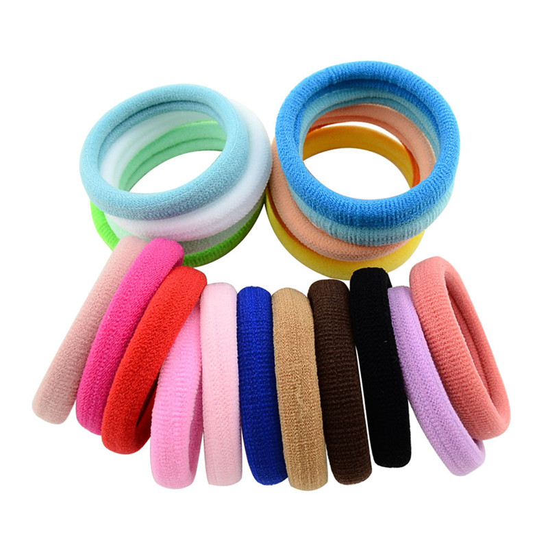 10 stks/partij Haaraccessoires Meisjes Kids Candy Kleur Elastische Haarbanden De Paardenstaart Houder Rubber Band Boutique Haar Tie 13 kleuren