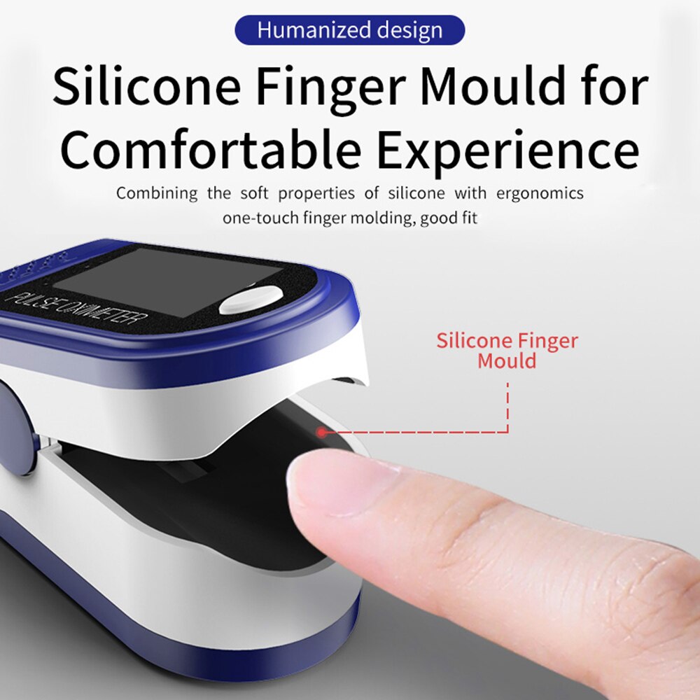 Fingertip Pulse Oximeter OLED Blood Oxygen Sensor saturimetro SpO2 oximetro de dedo pulsioximetro pulsoksymetr napalcowy