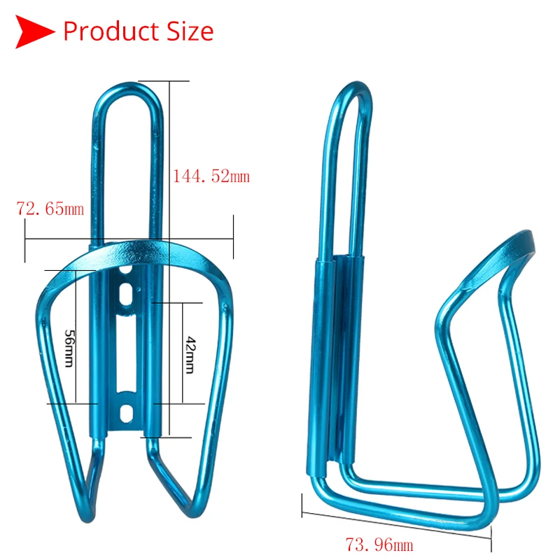2pcs Bicycle Bottle Holder Outdoor Road Mountain Bike Water Kettle Cage Rack Aluminum Alloy Universal Cycling Drink Holder Cup
