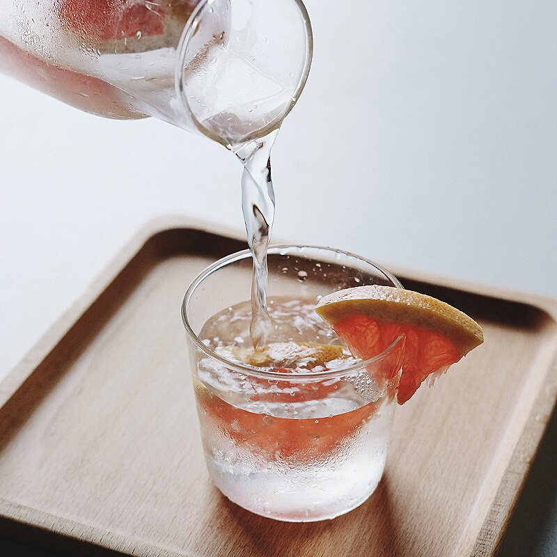 400/550Ml Nachtkastje Koude Ketel Glas Cup Set Hittebestendig Water Kruik Melk Sapkop Slaapkamer Nachtkastje glas Mondwater Fles