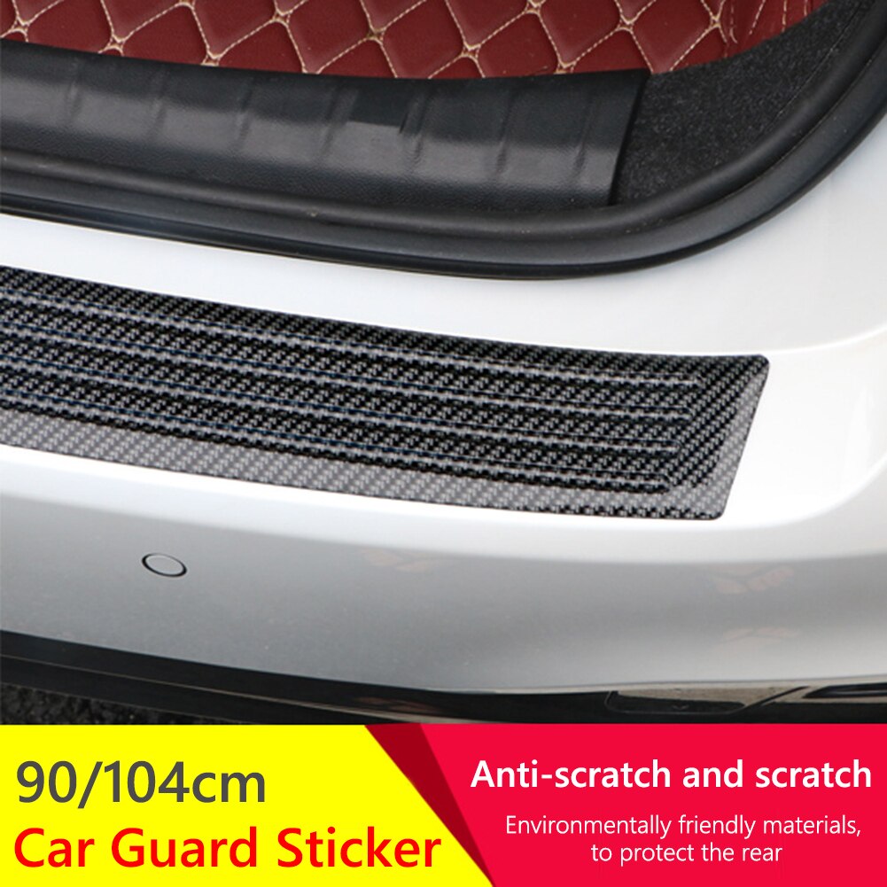 90Cm/104Cm Universele Kofferbak Guard Plaat Sticker Achterbumper Trim Anti-kras Bescherming Strip Pad auto Styling Accessoires
