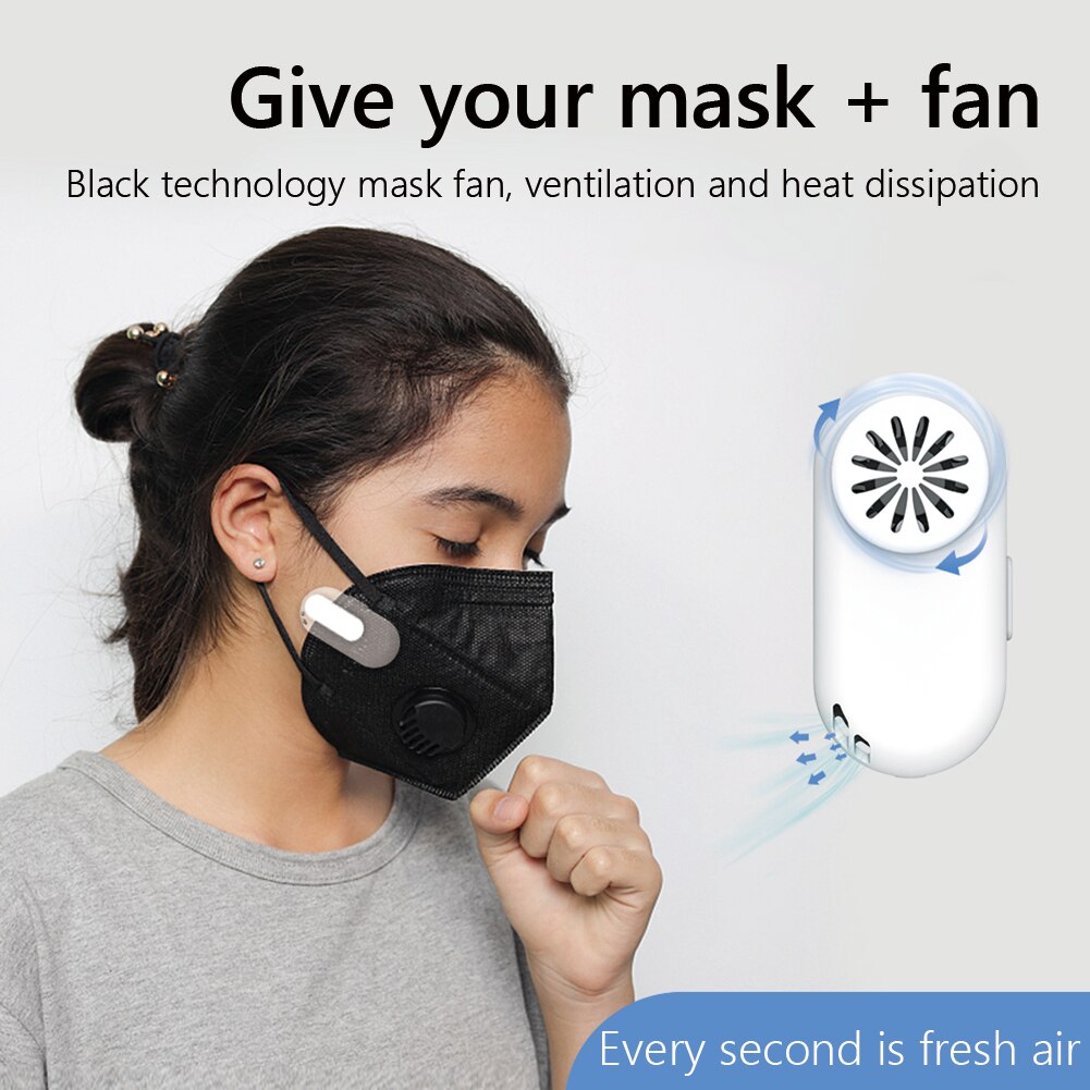 Personal Breathe Cooler Wearable Air Purifier Air Face Fan USB Mini Portable Mask Clip Fan K1 Electric Air Conditioning Cooling