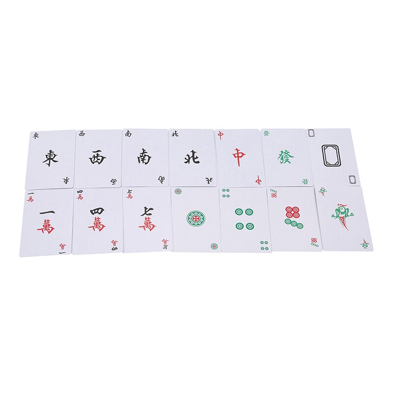 Jeu de cartes de MahJong Mah Jong chinois, 1 boîte de 144 pièces de papier, pour fête, jouet amusant