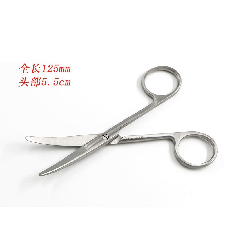 Tijeras para recoger globo ocular longitud completa 12,5 cm longitud puntiaguda 5cm