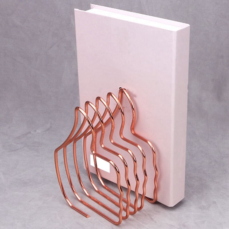 Smeedijzeren Elastische Duim Vorm Boek Stand Intrekbare Creatieve Boekenplank Desktop Student Boekensteun Boek Ondersteuning