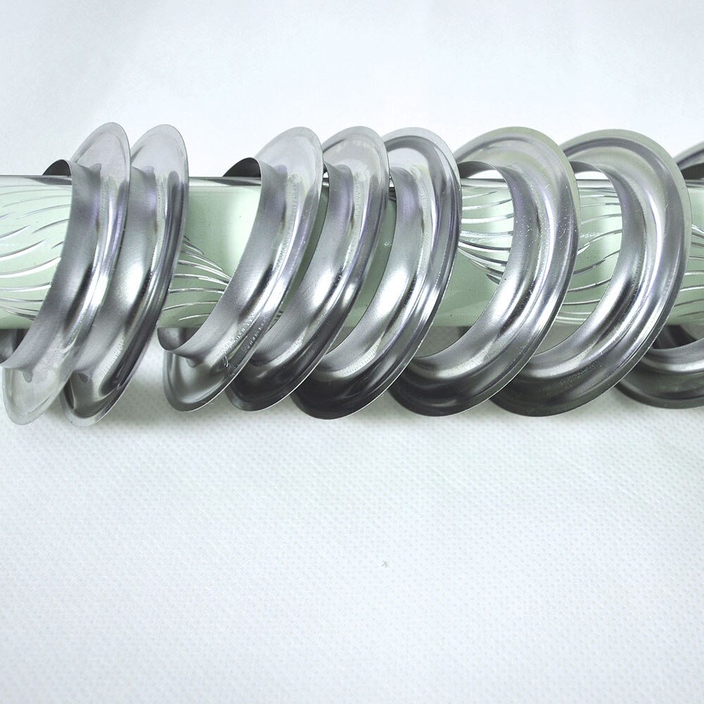 Anillos de Metal plateado para ojal de cortina, cortina colgante superior, ojales de Metal, 4cm de diámetro, accesorios para cortinas CP001D3