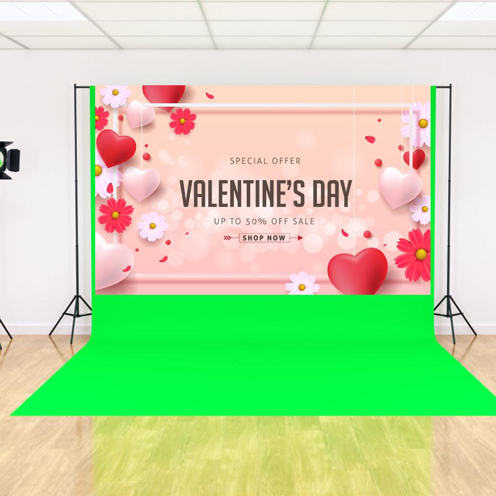 Glad valentines baggrund ikke-afskallet væg bordkunst stof studiefotografi rekvisitter hjemmefest dekorativt tilbehør