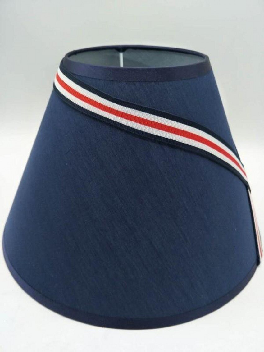 E27 Art déco abajur pour lampe de table corne en forme de tissu bleu abat-jour style moderne lampe couverture pour la décoration de la maison: Default Title