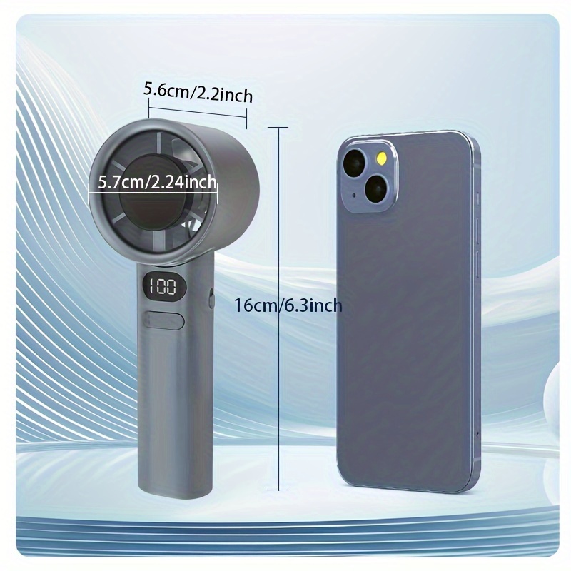 draagbare draagbare kleine ventilator Mini bladloze handventilator 120 windsnelheden USB oplaadbare persoonlijke hogesnelheidsventilatoren Elektrische ventilator