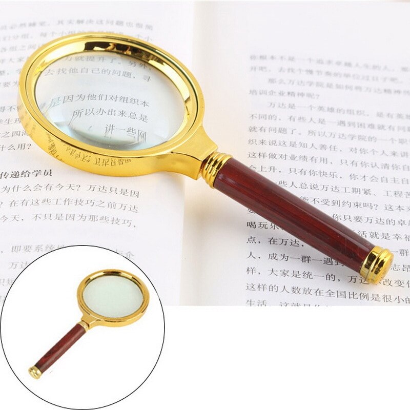 Magnifying Glass 10X Handheld 60mm/70mm/80mm/90mm Loupe Portable Magnifier for Jewelry Newspaper Reading Handheld Magnifier: A / 60mm