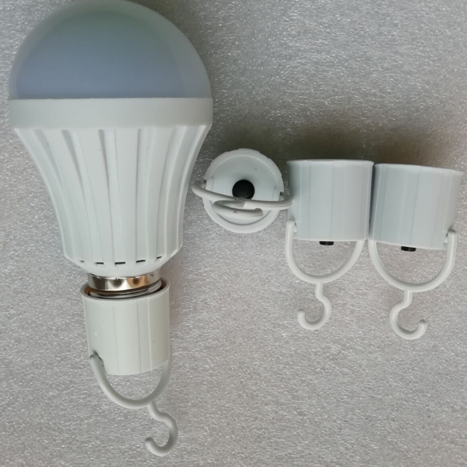 Bombilla LED de emergencia E27 con interruptor de encendido/apagado para lámpara de luz Led de emergencia recargable inteligente
