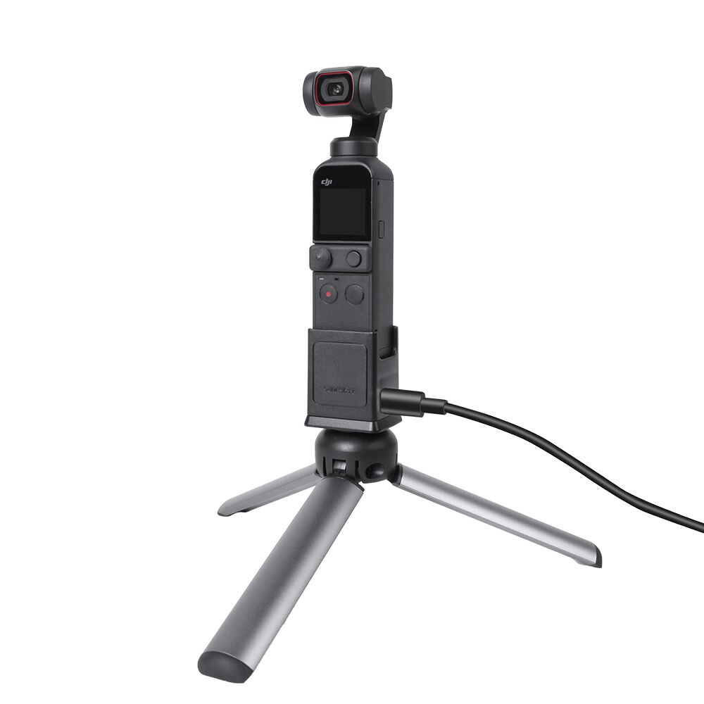 Dji pocket 2 basis mit zwei usb-c-ladeanschlüssen und 1/4in schraubloch-adapteranschluss für dji pocket 2 osmo pocket gimbal-zubehör