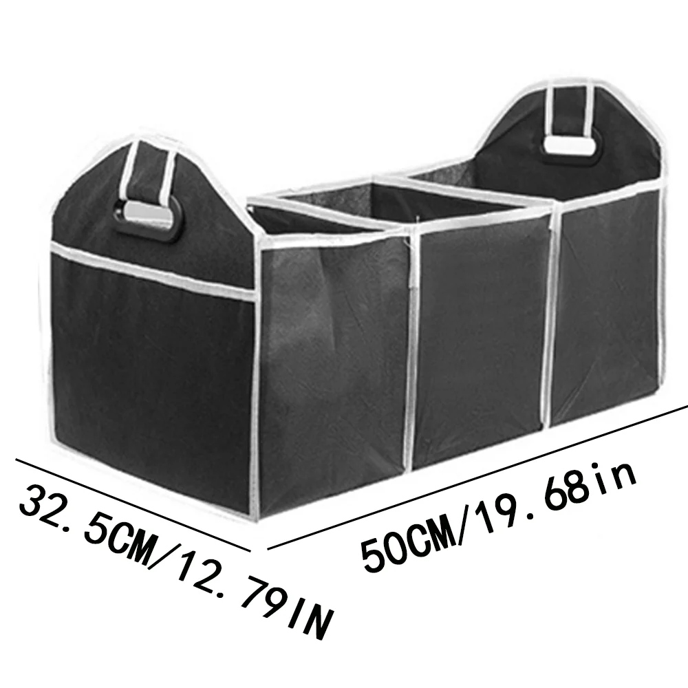 Organisateur de coffre multi-poches, sac de rangement pliable de grande capacité, rangement et rangement de coffre, organisateur de coffre, accessoires de voiture ﻿