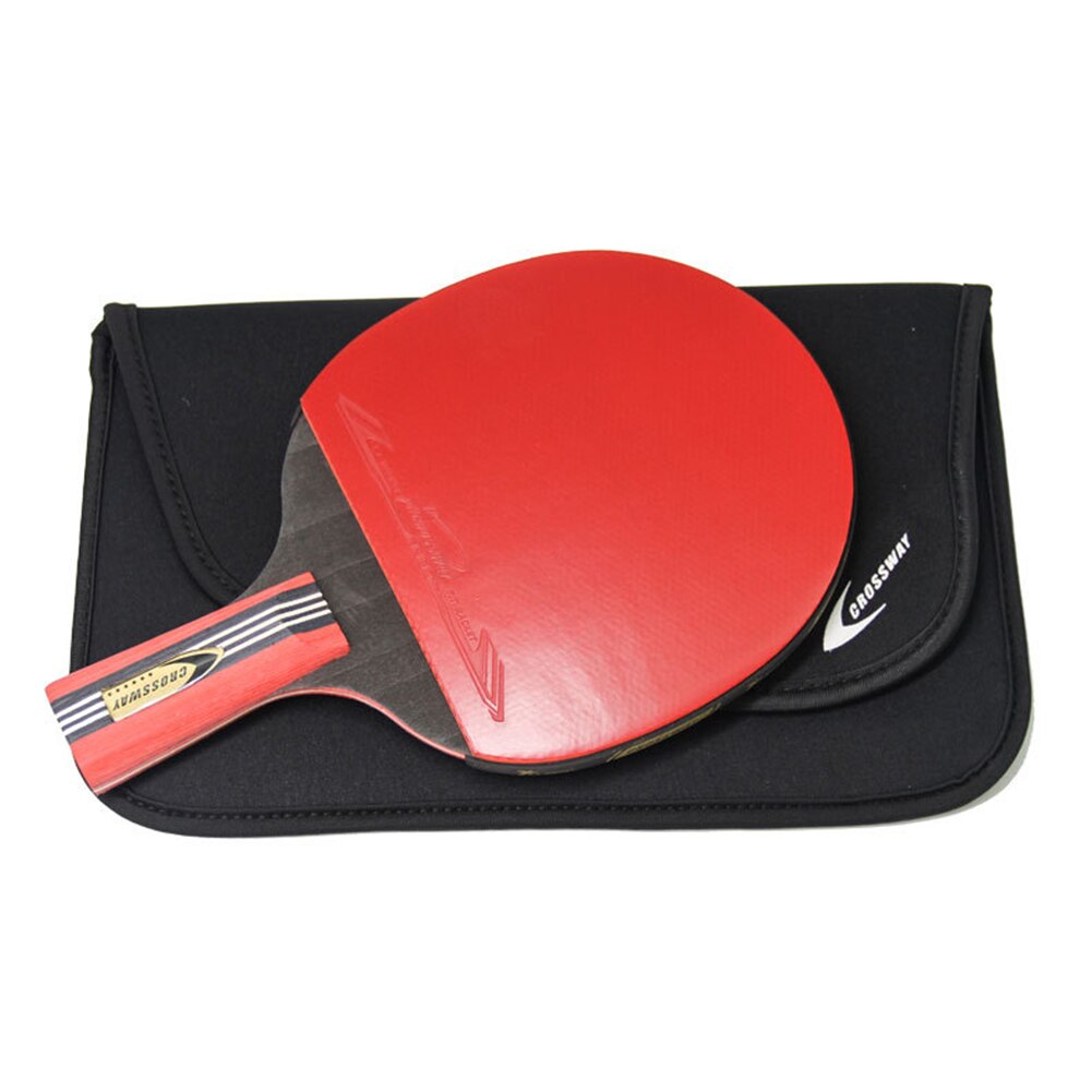 6- stjerners treningsbordtennisracketsett nybegynner dobbeltsidig pingpongball gummiball håndholdt padlesidebånd