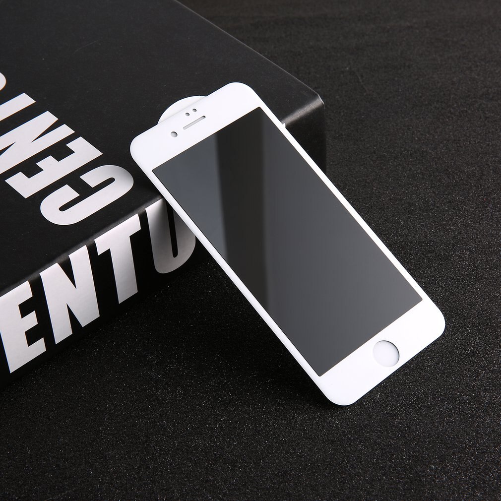 3D White Screen Protector Privacy Tempered Glass 3D Curved Case Friendly 9H Hardness Screen Protector Film for iPhone 6 7 8