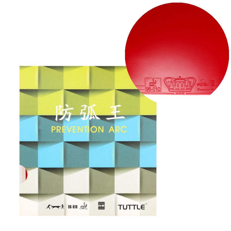 TUTTLE Prevention Arc Table Tennis Rubber Dull Sponge Non-tacky Sponge Ping Pong Rubber Sheet King of Anti-Spin ITTF 96010: Red