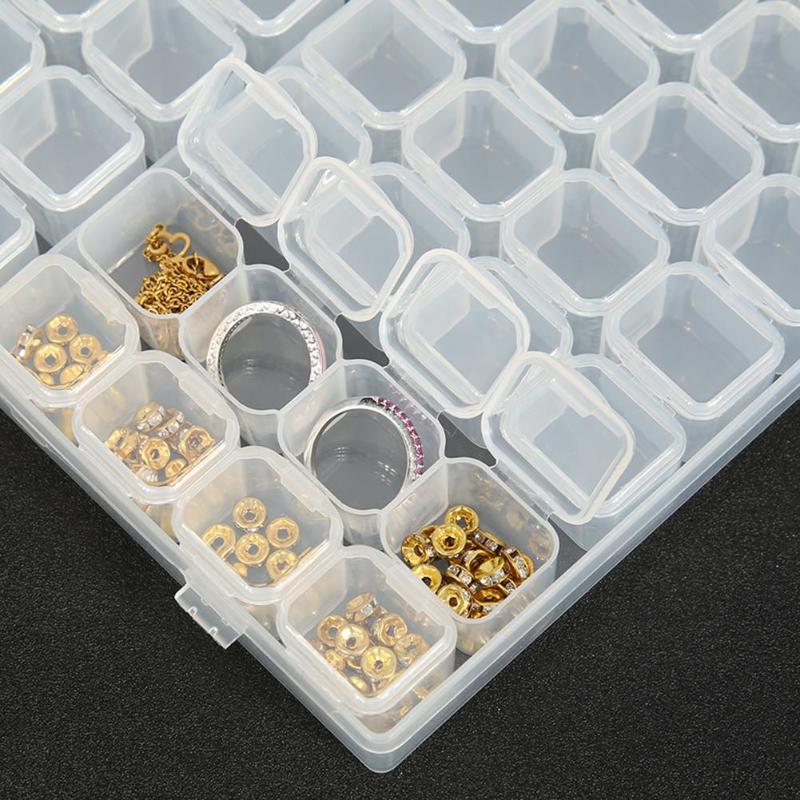 ¡Novedad! Caja pulidora 5D con de diamantes para manualidades, caja de joyería con bordado de diamantes de imitación, organizador de cuentas de cristal, caja de almacenamiento