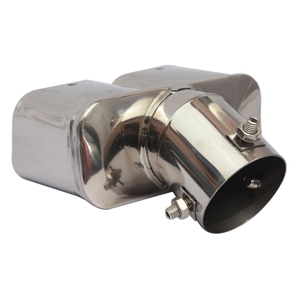 Universele Auto Uitlaatdemper 63Mm Outlet Uitlaatpijp Achter Tube Tip Nozzle Dubbele Refit End Trim Professionele Auto onderdelen