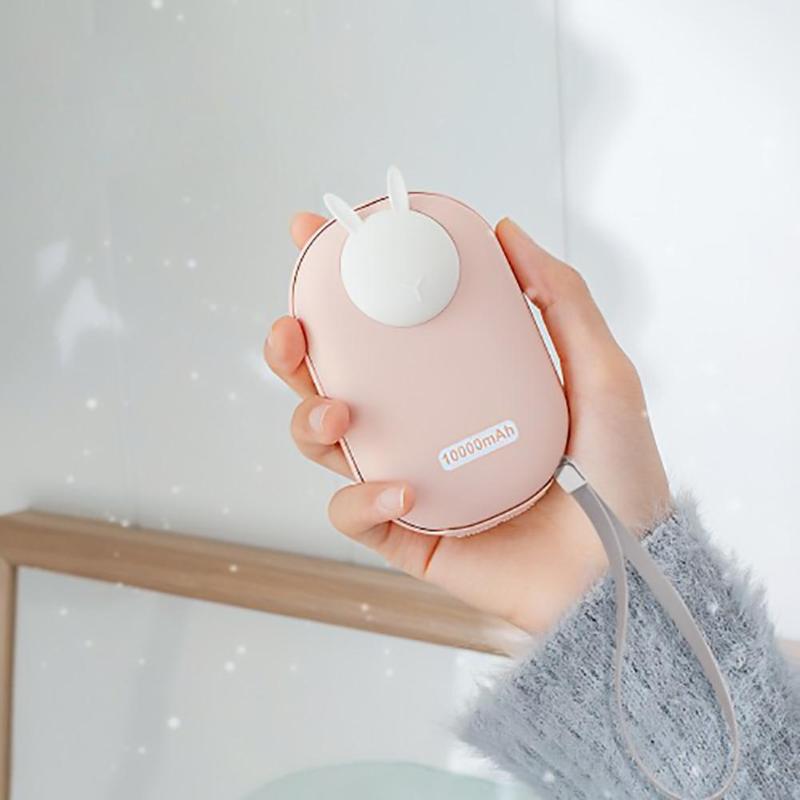 5000mAh Winter Pocket Warme Kachel Mini USB Oplaadbare Handwarmer Power Bank 48-52 Graden Automatische Aanpassing Kleine