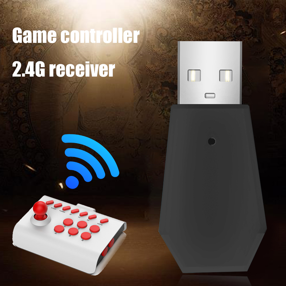 Adaptador USB multifuncional para console de jogos, dongle sem fio, substituição do receptor, Bluetooth-compatível para TV, PC, computador, 2.4G