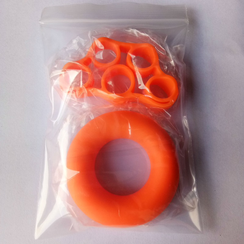 Ejercitador de mano extensor de dedos, ejercitador de muñeca, entrenador de dedos, gimnasio, simulador de guitarra, entrenador de dedos, Piano, ejercicio de agarre de mano: Orange set