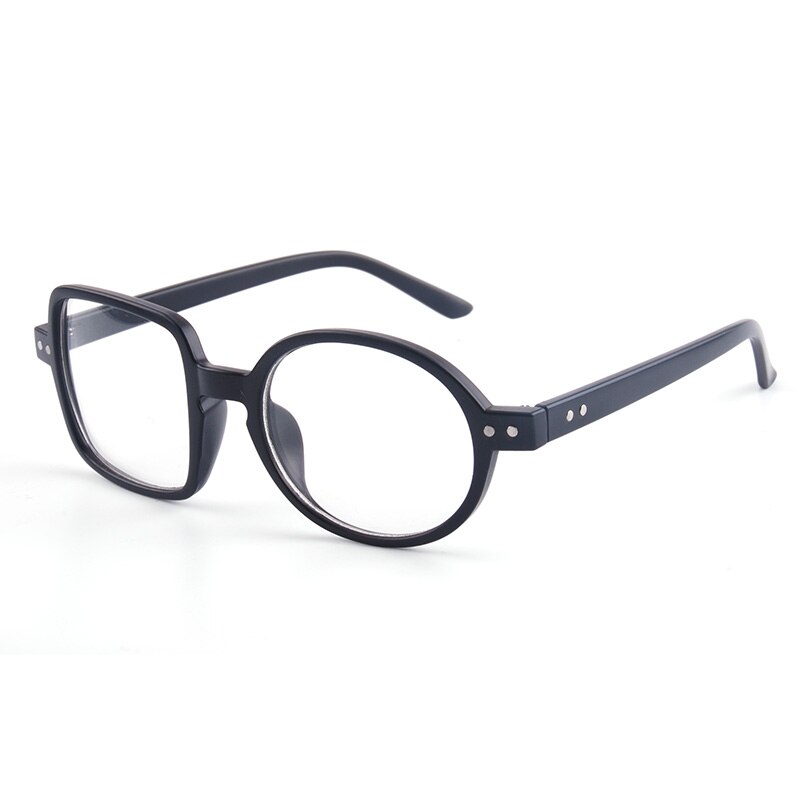 CUBOJUE Transparent Glasses Women Men Ultra-light Non-prescription Eyeglasses Frame One Round One Square Clear Lens