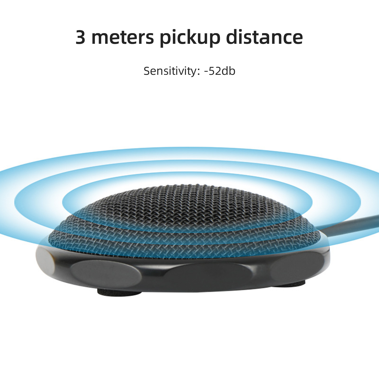 Desktop Omnidirectional Metal Microphone USB /Intelligent Noise Reduction/High Sensitivity for Audio Recording