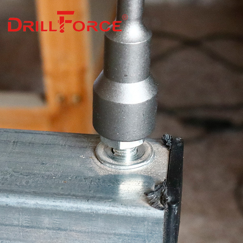 Drillforce 5.5-19x150mm Magnetic Nut Driver Set Impact Socket Sleeve Adapter Screwdriver Drill Bit 1/4" Quick Change Hex Shank