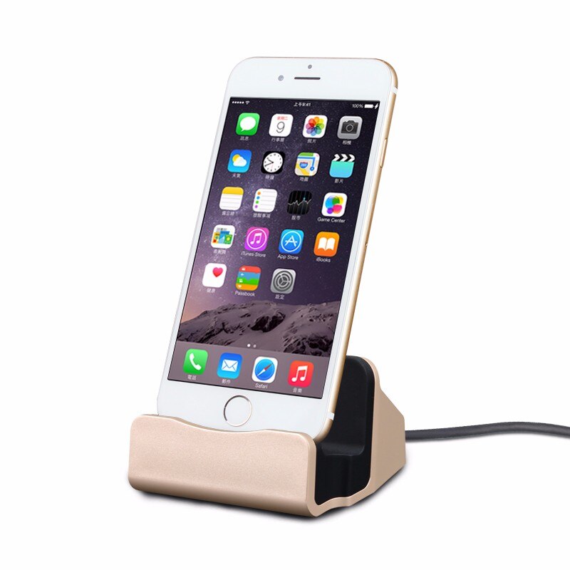 8 Pin Dock Charger Usb Kabel Docking Station Opladen Desktop Cradle Stand Voor Iphone 13 12 11 Pro Max 5 5S Se 6 6S 7 8 Plus X