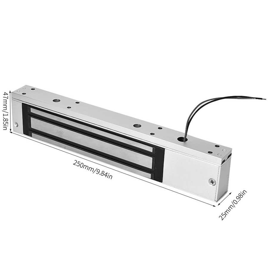 DC 12V 280kg Holding Electric Magnetic Electromagnetic Lock Force Waterproof Access Control cerradura eléctrica