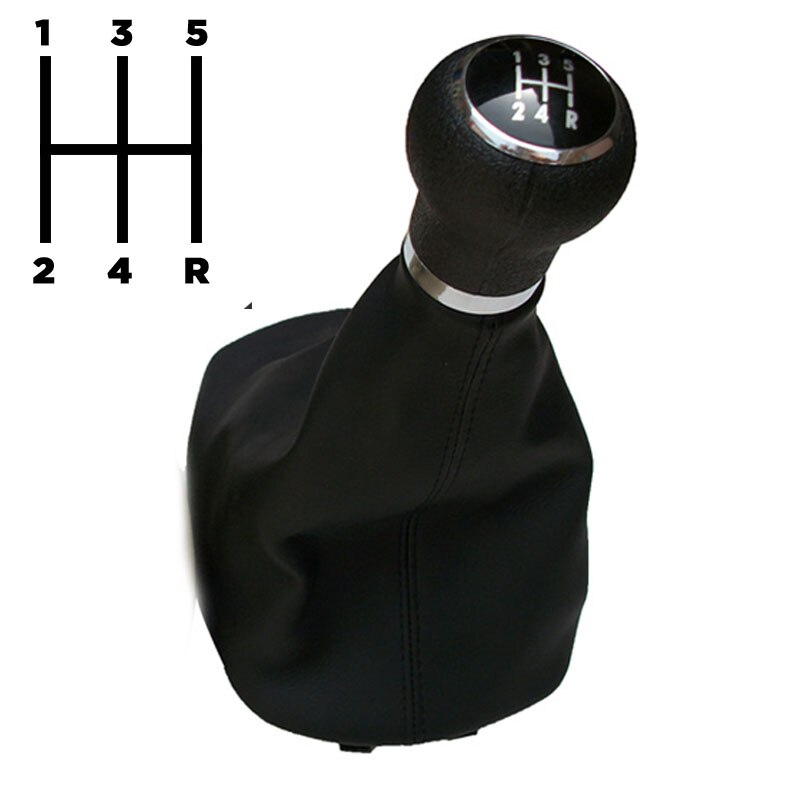 Perilla de cambio de marchas de coche, collares de palanca Manual con cambio de marchas, 5 y 6 velocidades, VW Passat para Volkswagen 3BG 2001, 2002, 2003, 2004, 2005: 5 speed