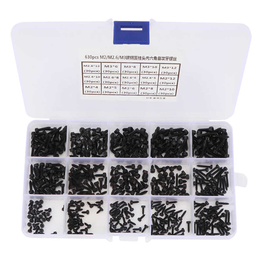 450 Pcs Self Tapping Screw Set Steel Flat Fasteners Self Drilling Screw Set For Electronics Industry Repair
