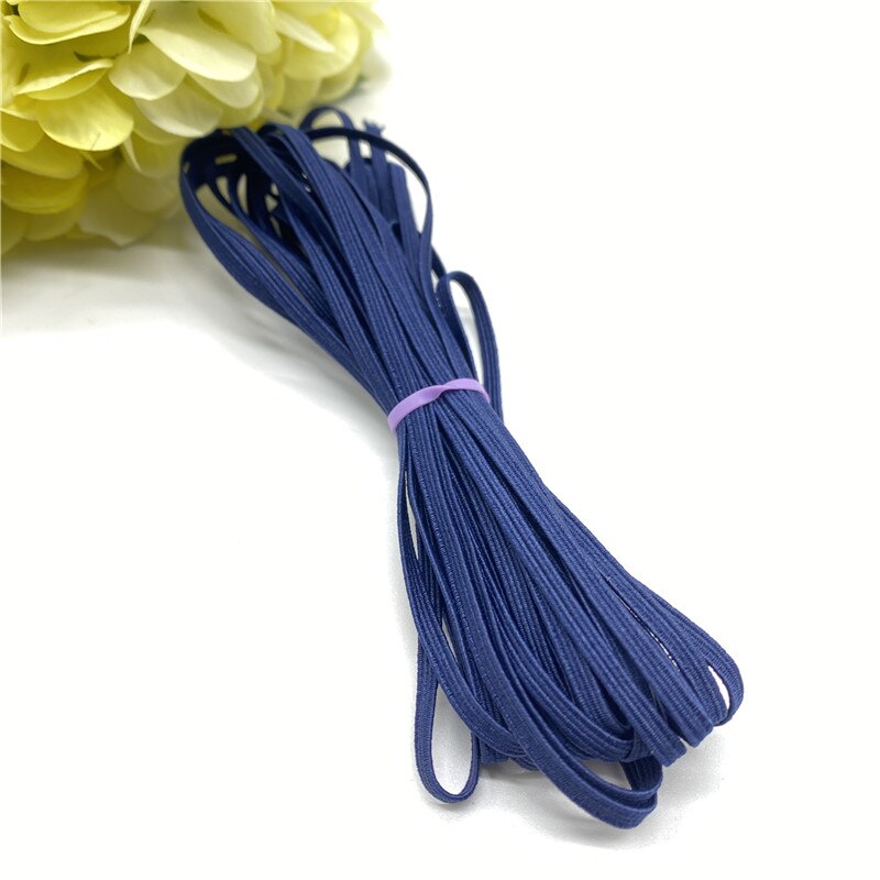 5Yards 3Mm Kleur Elastic Band Rope Rubber Hoofdband Lint Naaien Webbing Taille Schoenveter Diy Kleding Accessoires: 04
