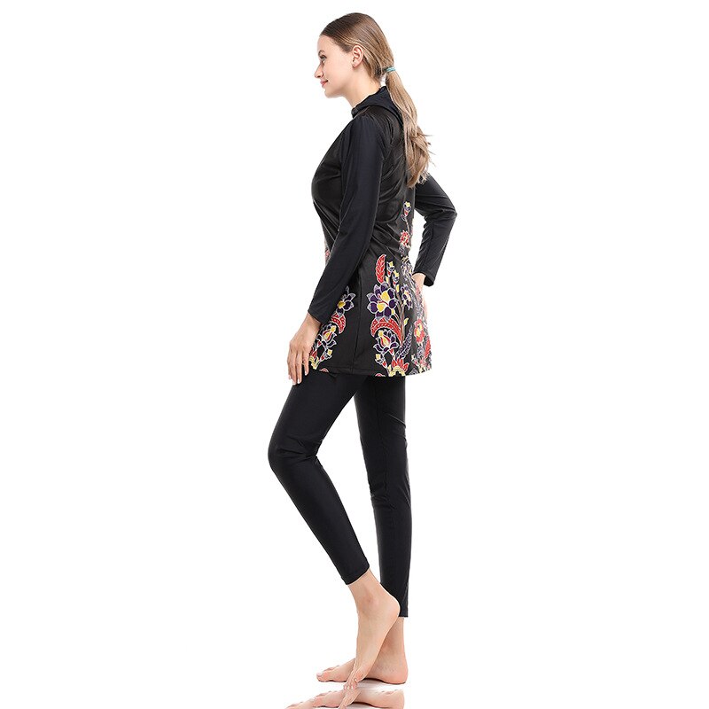 Muslim Swimwear Set - 2 Piece Hijab Burqini - Long Sleeve Top & Pants - Modest Islamic Swimsuit