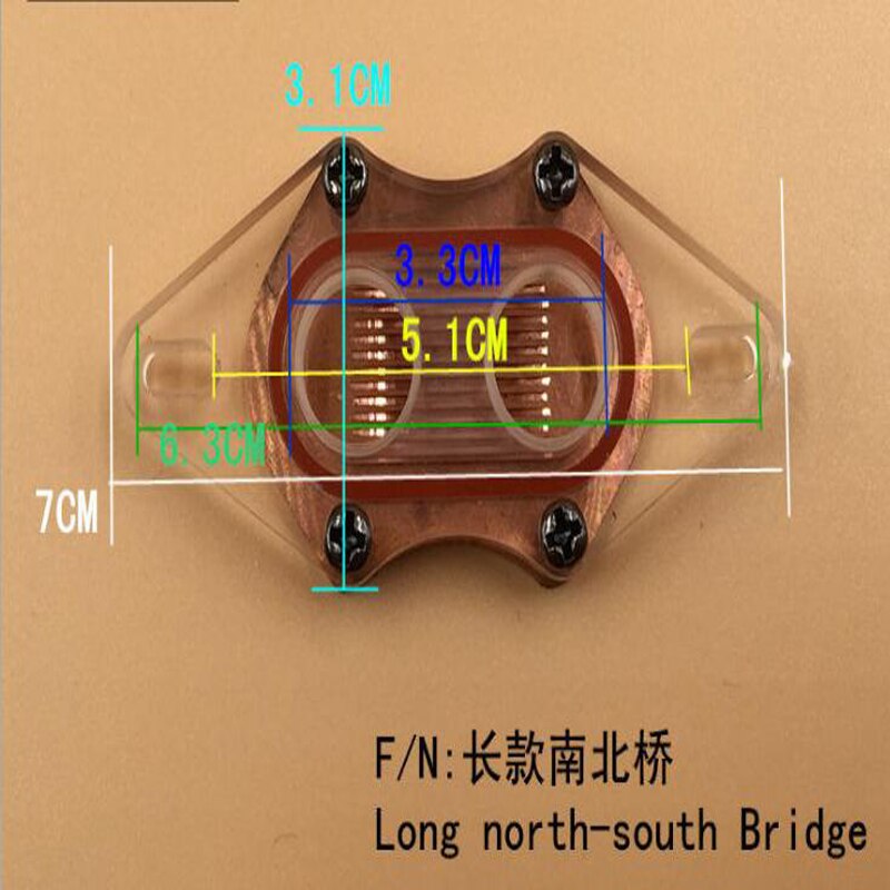 Beiqiao water cooling head South-North Bridge Water Cooling Waterblock With G1/4 For Computer Water Cooling