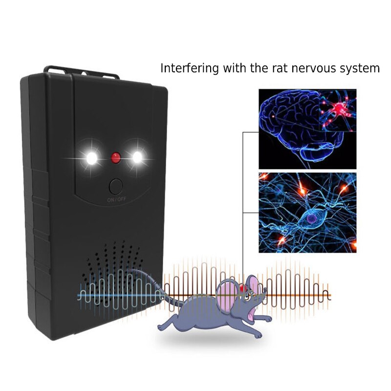 Ultrasonic Car Pest Repeller with LED Flash Keeps Pests Out of Action Easy Installation Car Styling