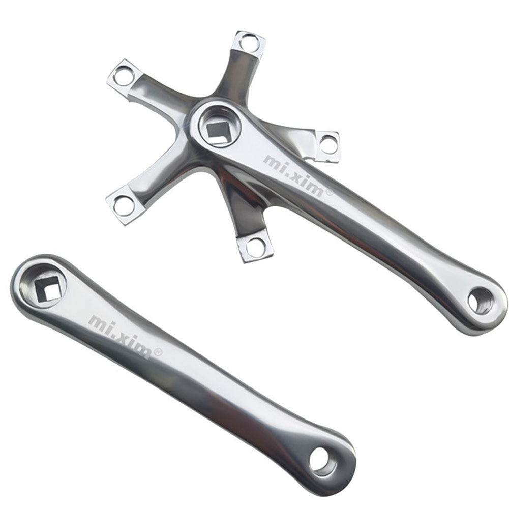 1 Pair Aluminum Alloy Cranksets BCD 130mm Bike Bicycle Crank Arm 165mm Universal Road Bike Crank Bicycle Part Accessories