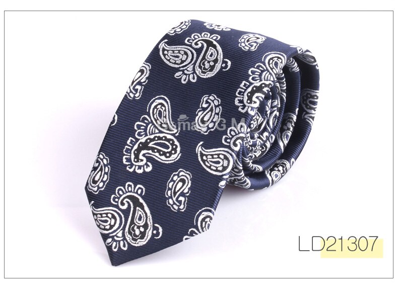 Jacquard vevd halsslips for menn bryllup business klassiske slips polyester slim herre slips for dress 6cm bredde slips: Ld21307