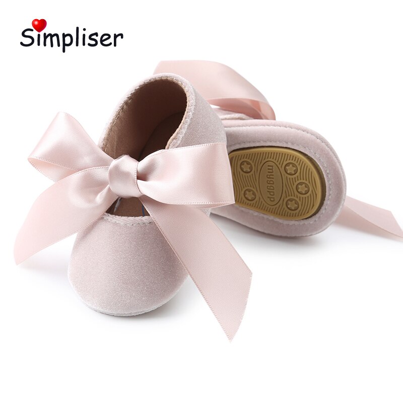 0-18 Motten Prinses Baby Meisjes Party Dress Schoenen Grote Boog Zachte Zool Anti-Slip Lederen Schoenen Baby peuter Schoenen Eerste Wandelaars
