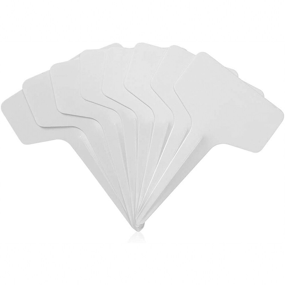 100/200/500 Pcs Wit T-Vorm Plant Tags Labels Marker Voor Bloem Zaad Rassen Kwekerij Plant Teken Kas tuin Thuis